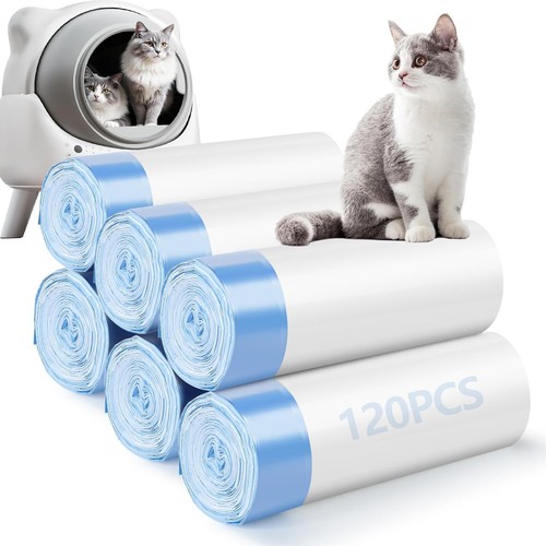 120 pack cat litter bags - 120,